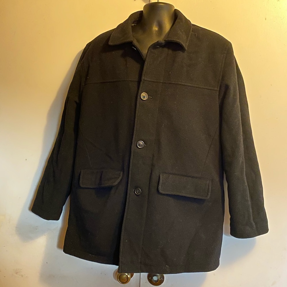Joseph Abboud Wool Blend Pea Coat